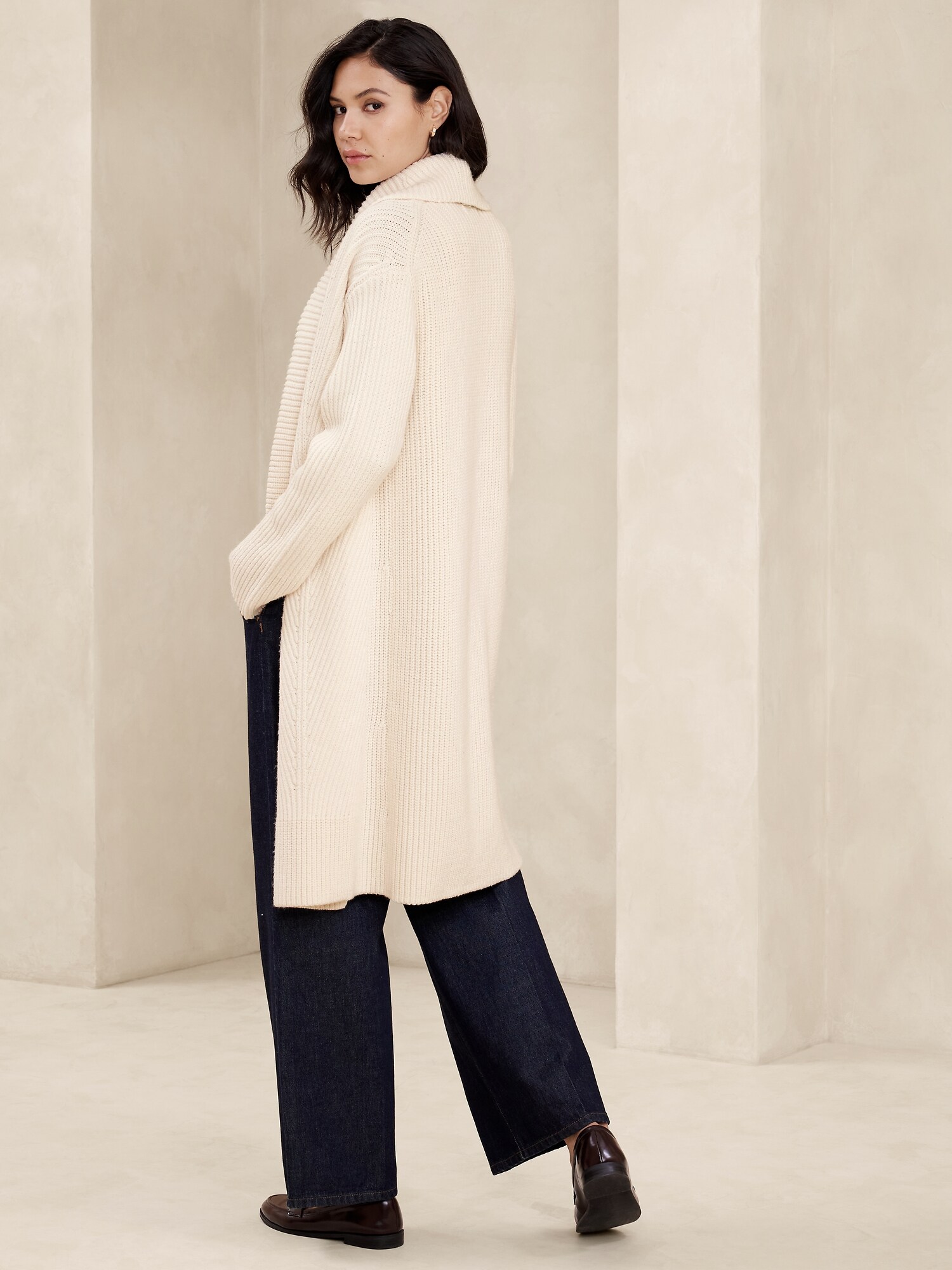 Oversized Chunky Cardigan Banana Republic Factory