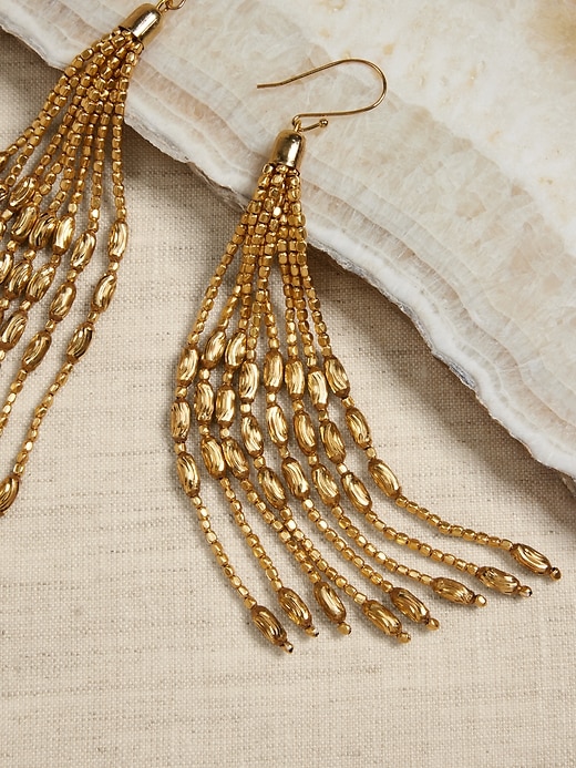 Golden Pod Earrings Aureus Argent Banana Republic Factory