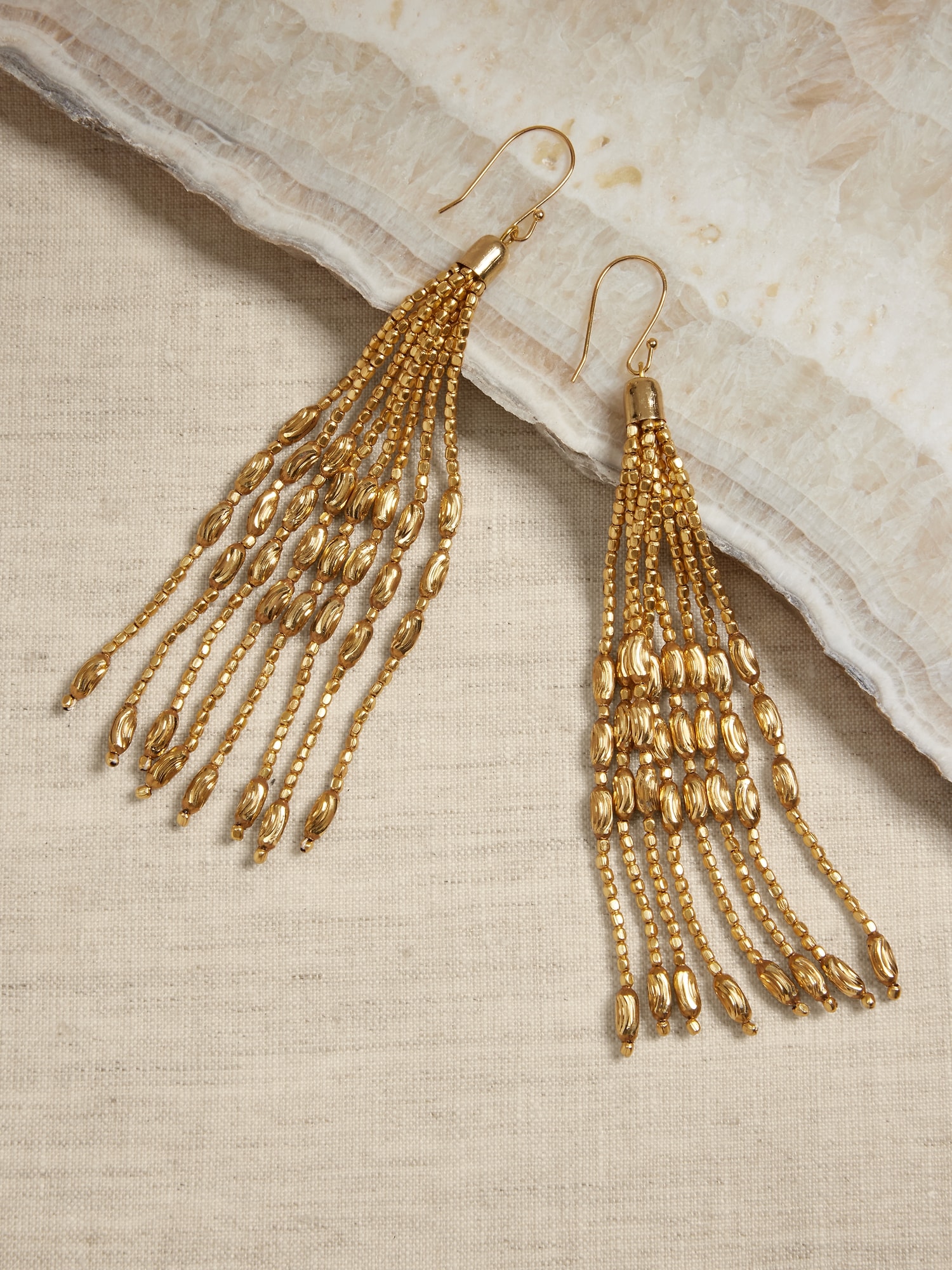 Golden Pod Earrings | Aureus + Argent | Banana Republic Factory