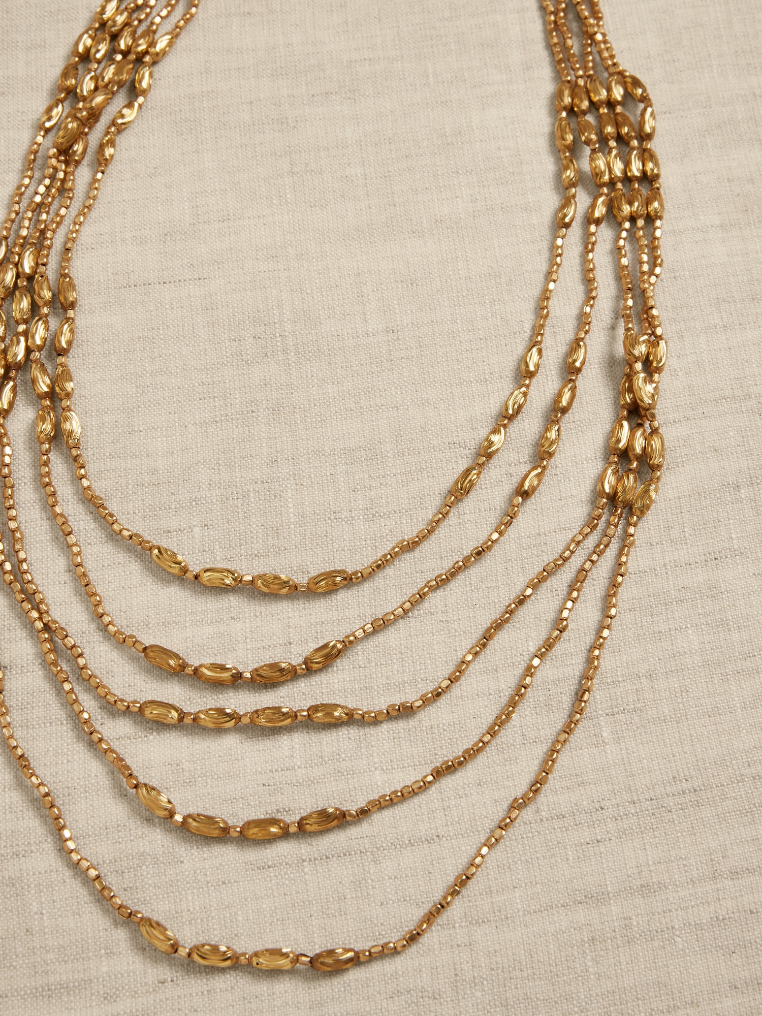 Golden Pod Strand Necklace | Aureus + Argent | Banana Republic Factory