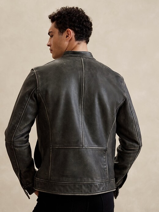 Calvo Leather Jacket | Banana Republic Factory
