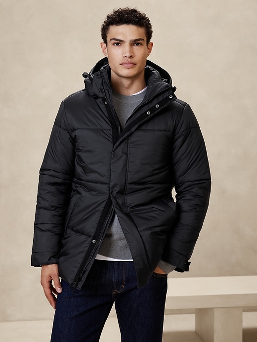 Hooded Puffer Jacket | Banana Republic Factory