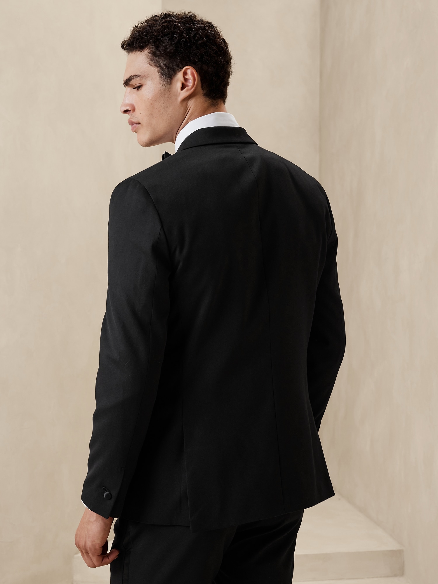 Tailored-Fit Tuxedo Suit Jacket