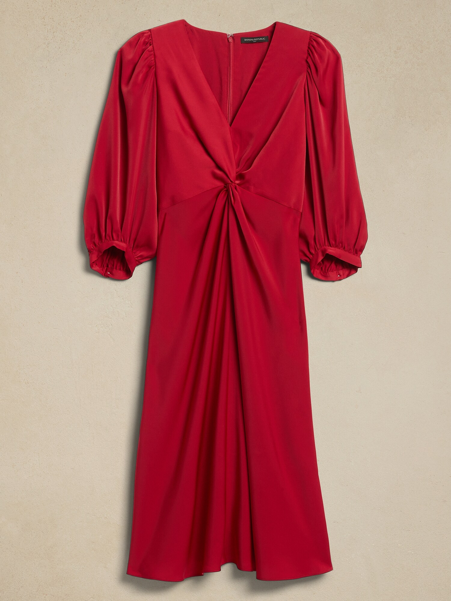 Twist-Front Midi Dress | Banana Republic Factory