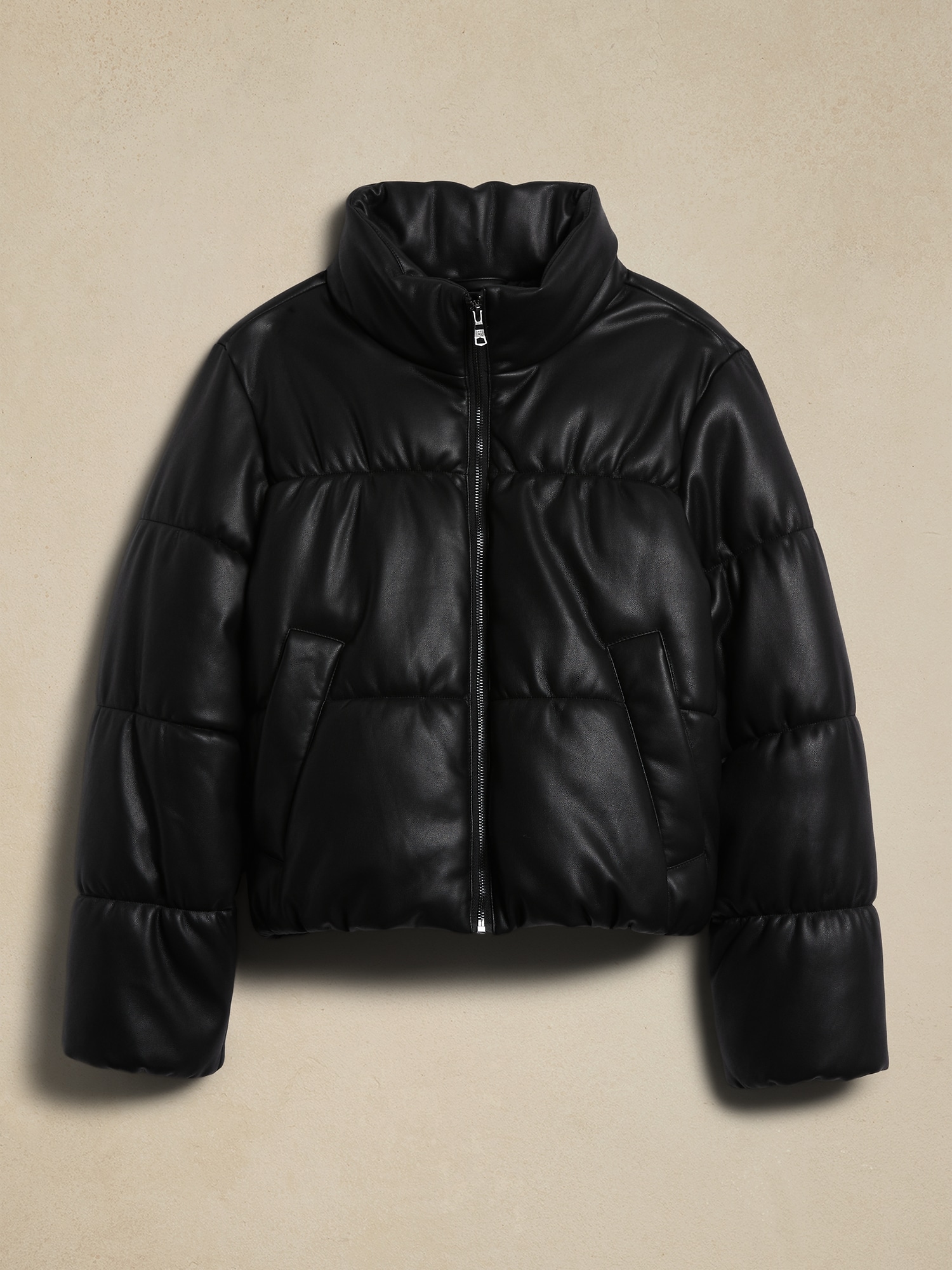 Buy IVL Collective Faux Leather Puffer Jacket online