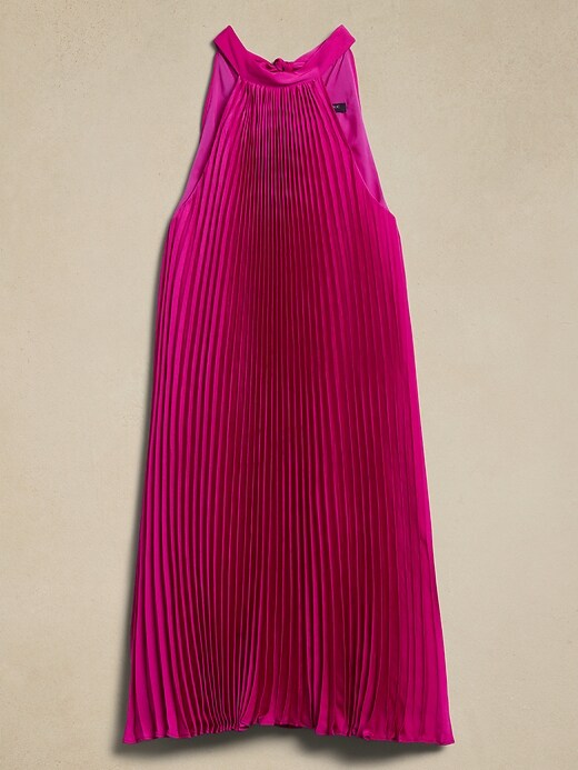 Halter Pleated Mini Dress | Banana Republic Factory