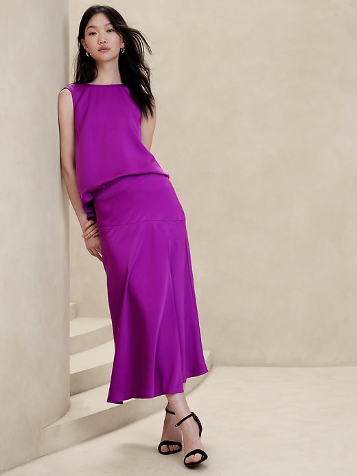 Maxi Slip Skirt Banana Republic Factory - Main Image