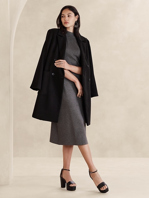 Lurex Midi Sweater Skirt | Banana Republic Factory