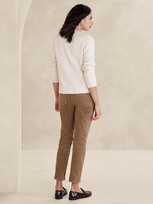 Vegan Suede High-Rise Pant