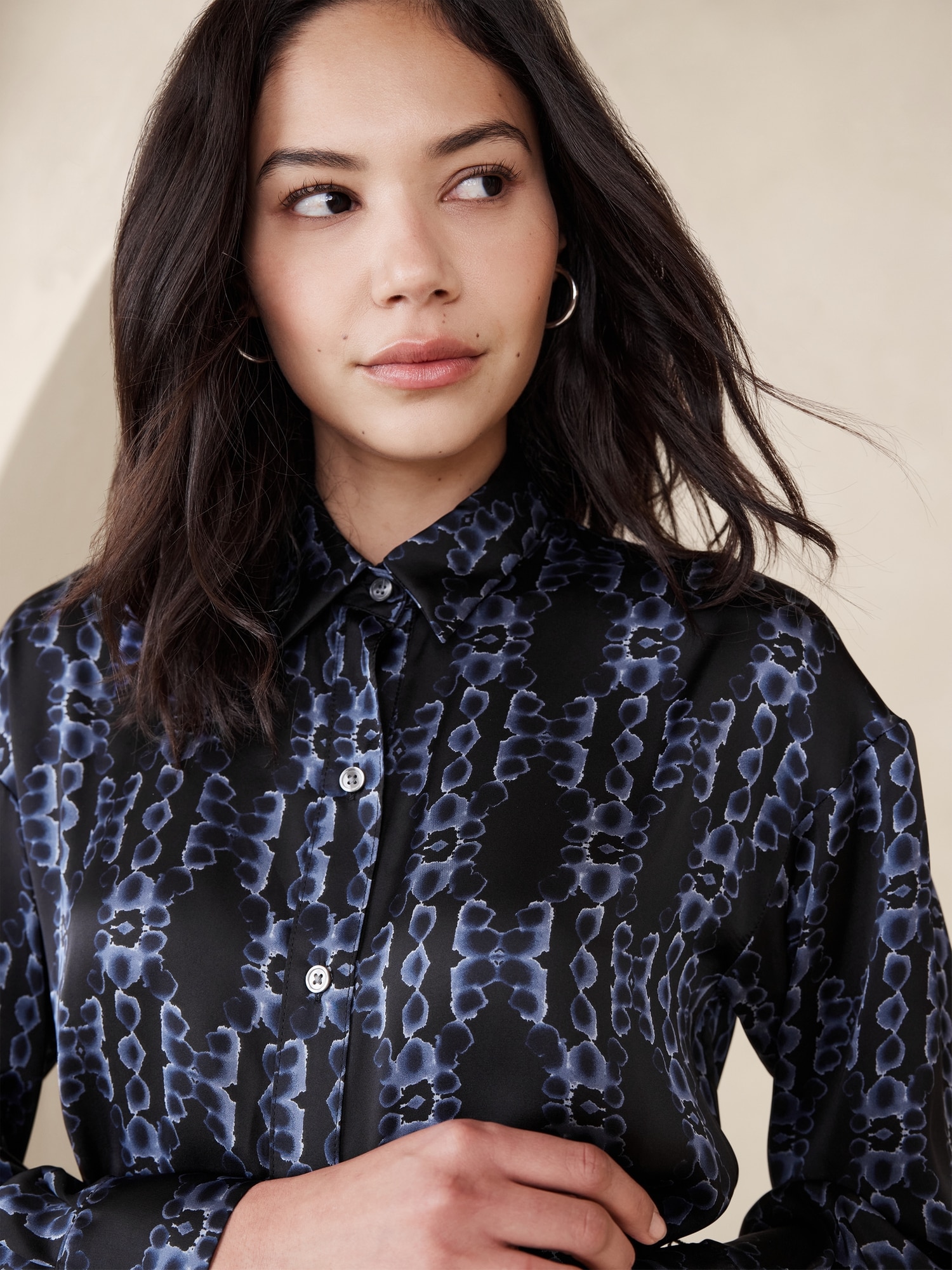 Image number 3 showing, Tie-Waist Maxi Shirtdress
