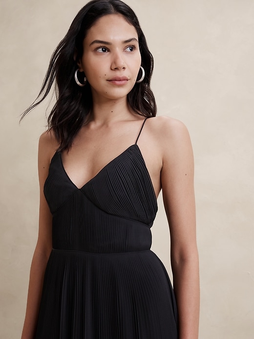 Pleated Maxi Dress | Banana Republic Factory
