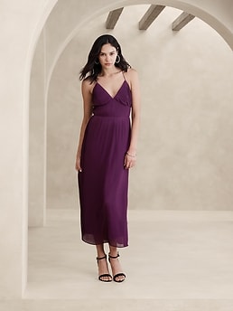 Pleated Maxi Dress | Banana Republic Factory