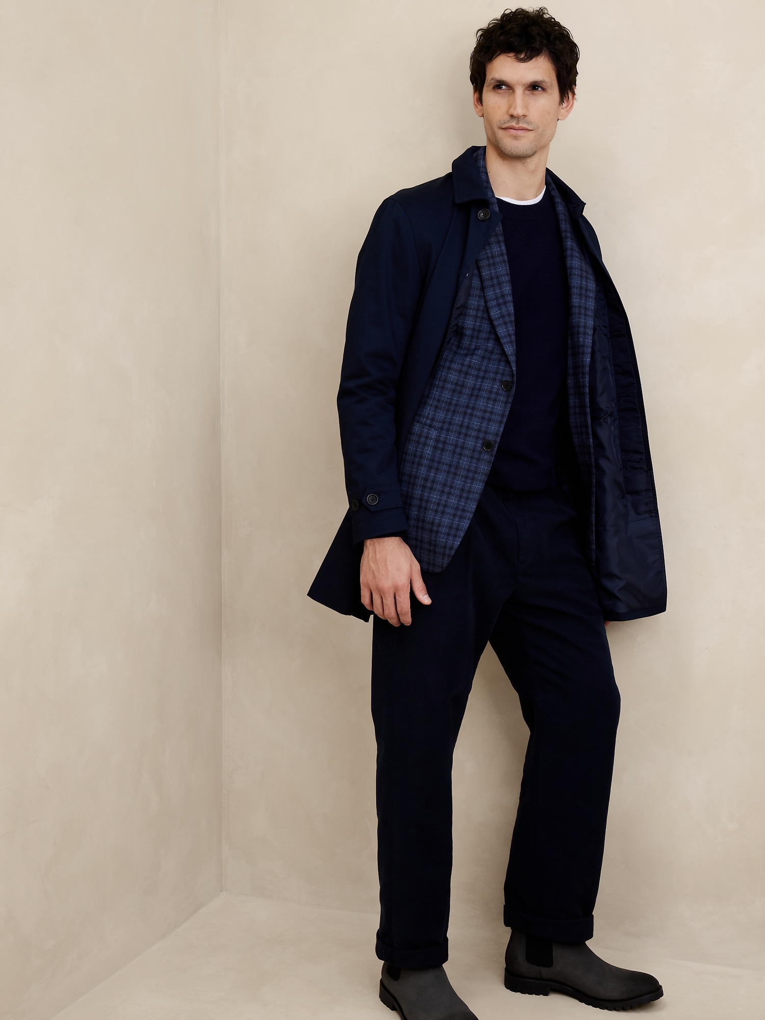 Tailored-Fit Plaid Blazer | Banana Republic Factory