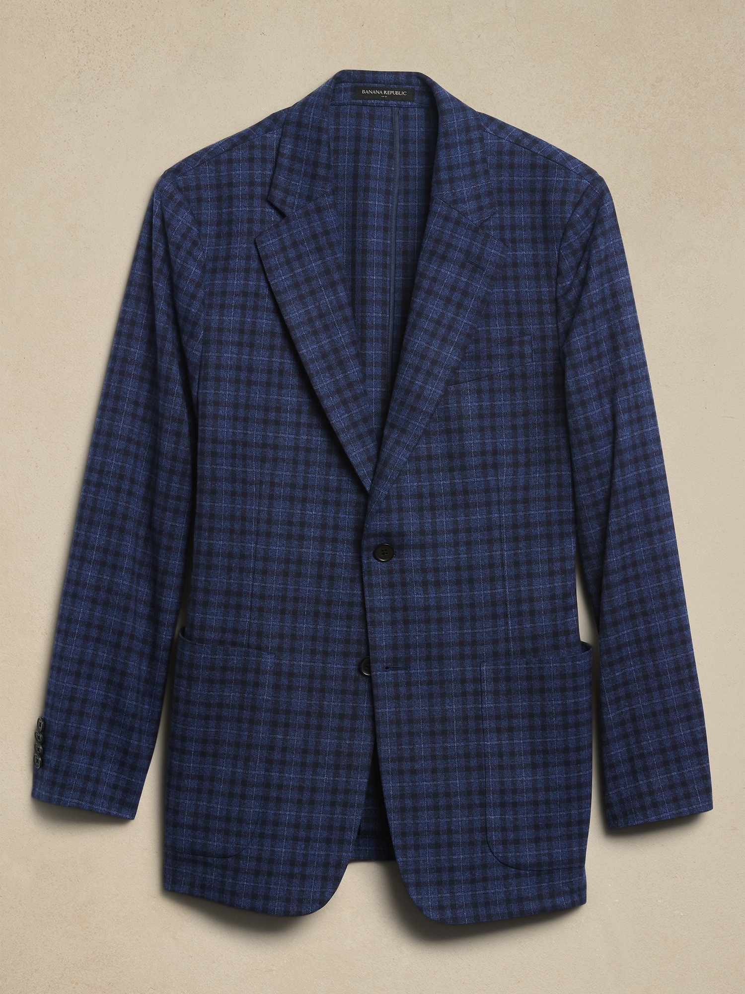 Blue hotsell plaid blazer