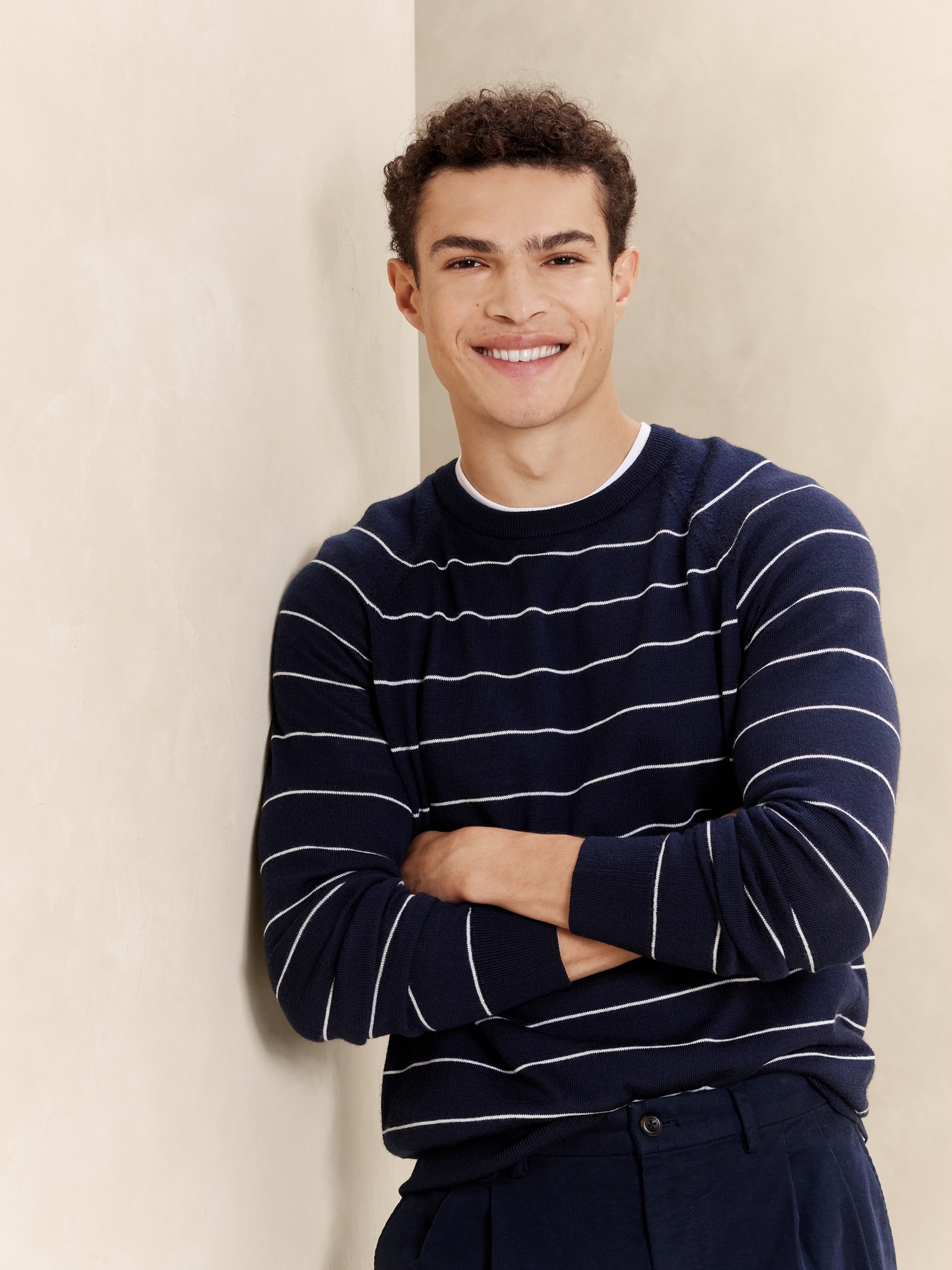 Merino Wool Striped Sweater