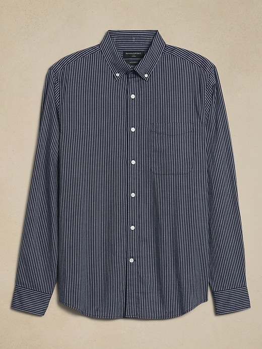 【超希少コードバン】m.a+ S2H1 CO slim fit oxford Men's Signature Premium Pima Cotton Oxford Shirt, Long-Sleeve