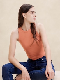 Soft Touch Scuba Mock-Neck Top