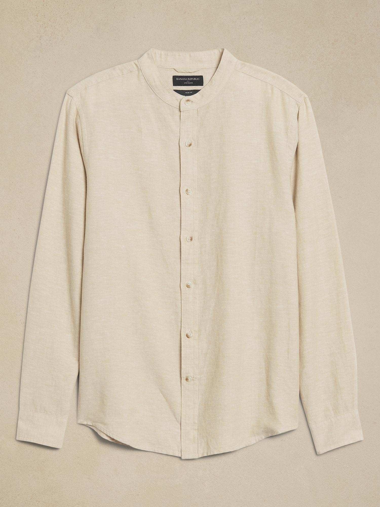 Slim Linen-Blend Shirt