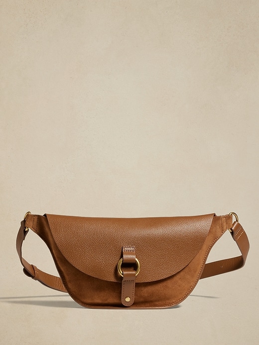 Leather Crossbody Belt Bag | Banana Republic Factory