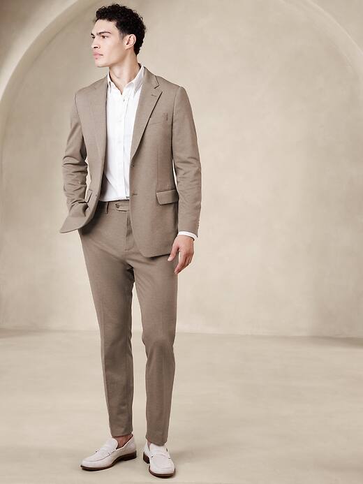 Tailored-Fit Knit Suit Trouser