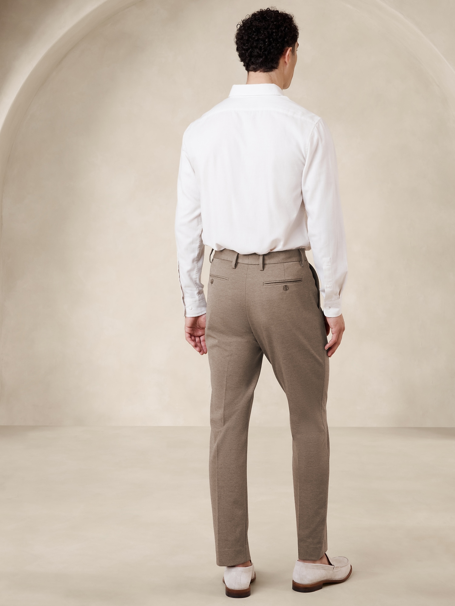 Tailored-Fit Knit Suit Trouser