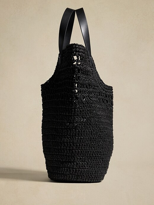 Paper Straw Shopper Tote | Banana Republic Factory