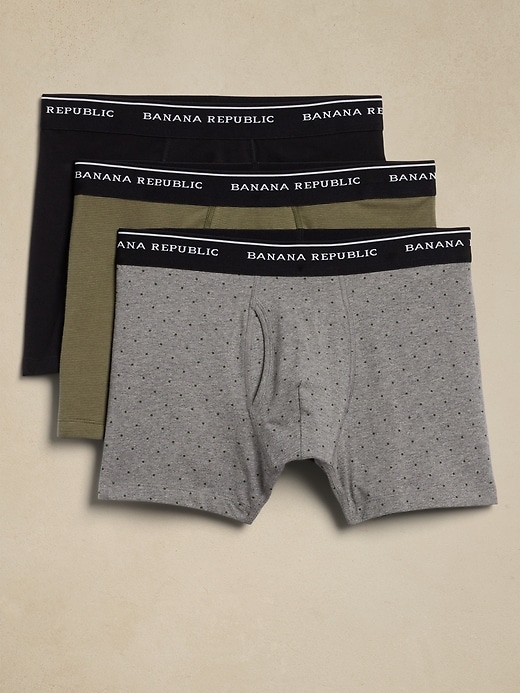 Organic Cotton-Blend Boxer Briefs (3 Pack)