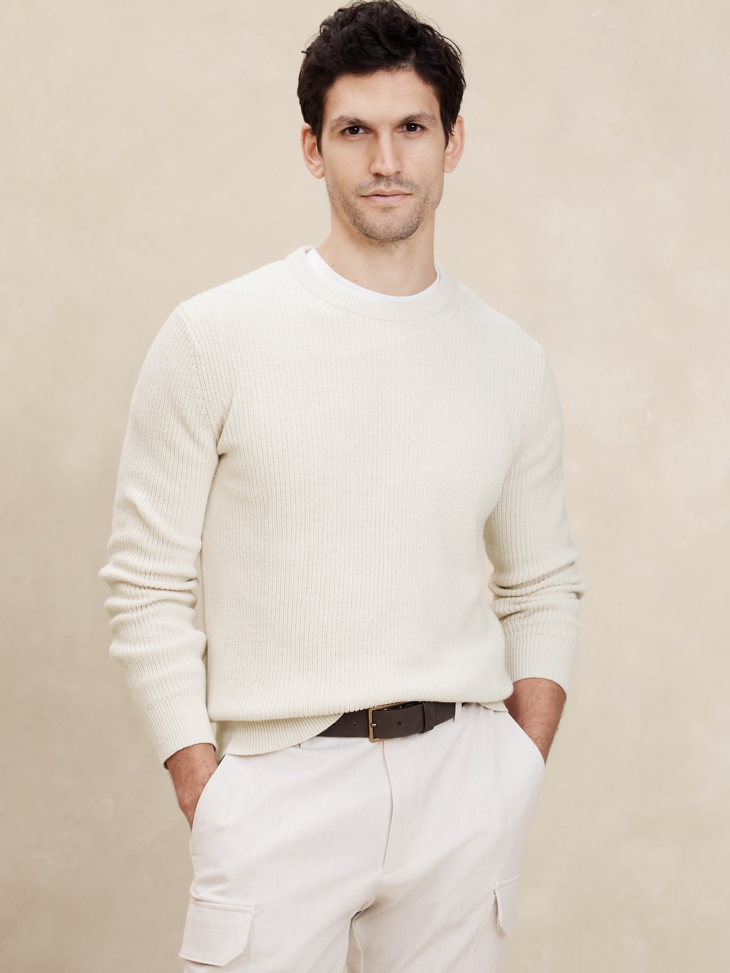 Linen and Cashmere-Blend Sweater