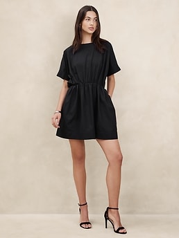 Poplin Mini Dress | Banana Republic Factory