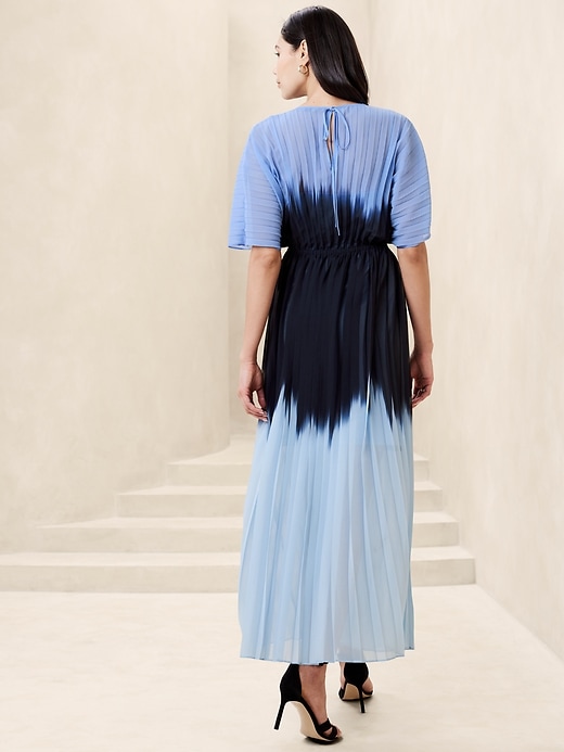 strapless open back dress Lady Black Tie - Sunrise Glow - Ombre Midi Dress main image 1
