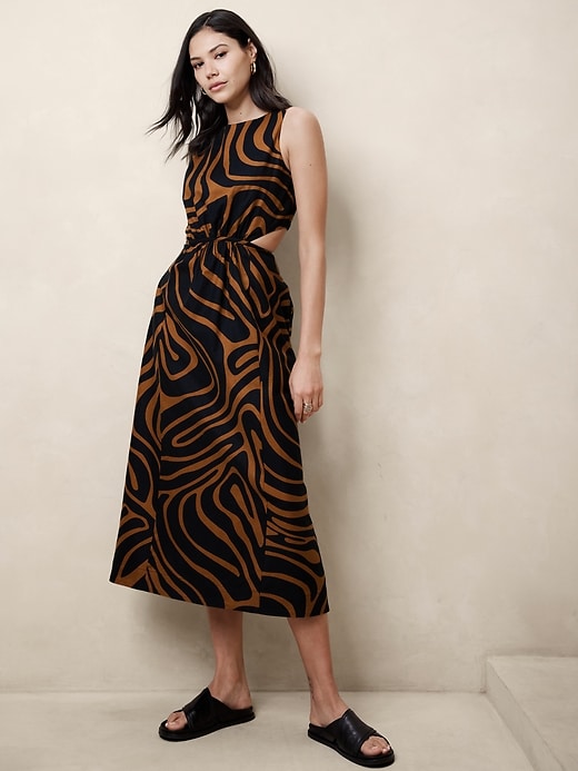 ワンピース [PLAGE] Linen cutout dress 2Color PLAGE] Linen cutout dress 2Color