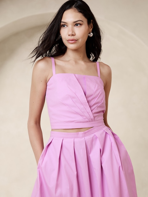 Cross-Front Cropped Top