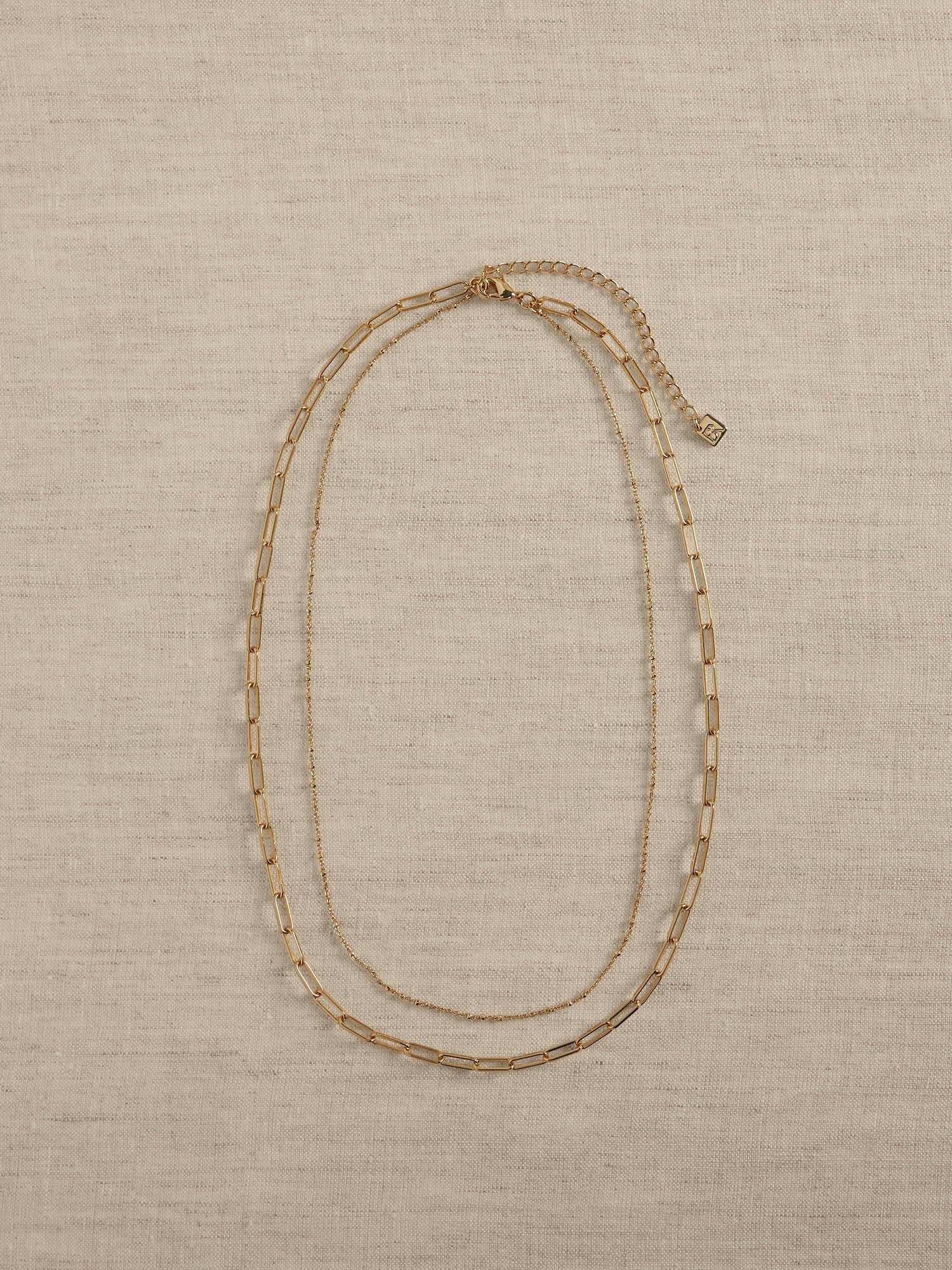 14K Gold Plated Paperclip Necklace
