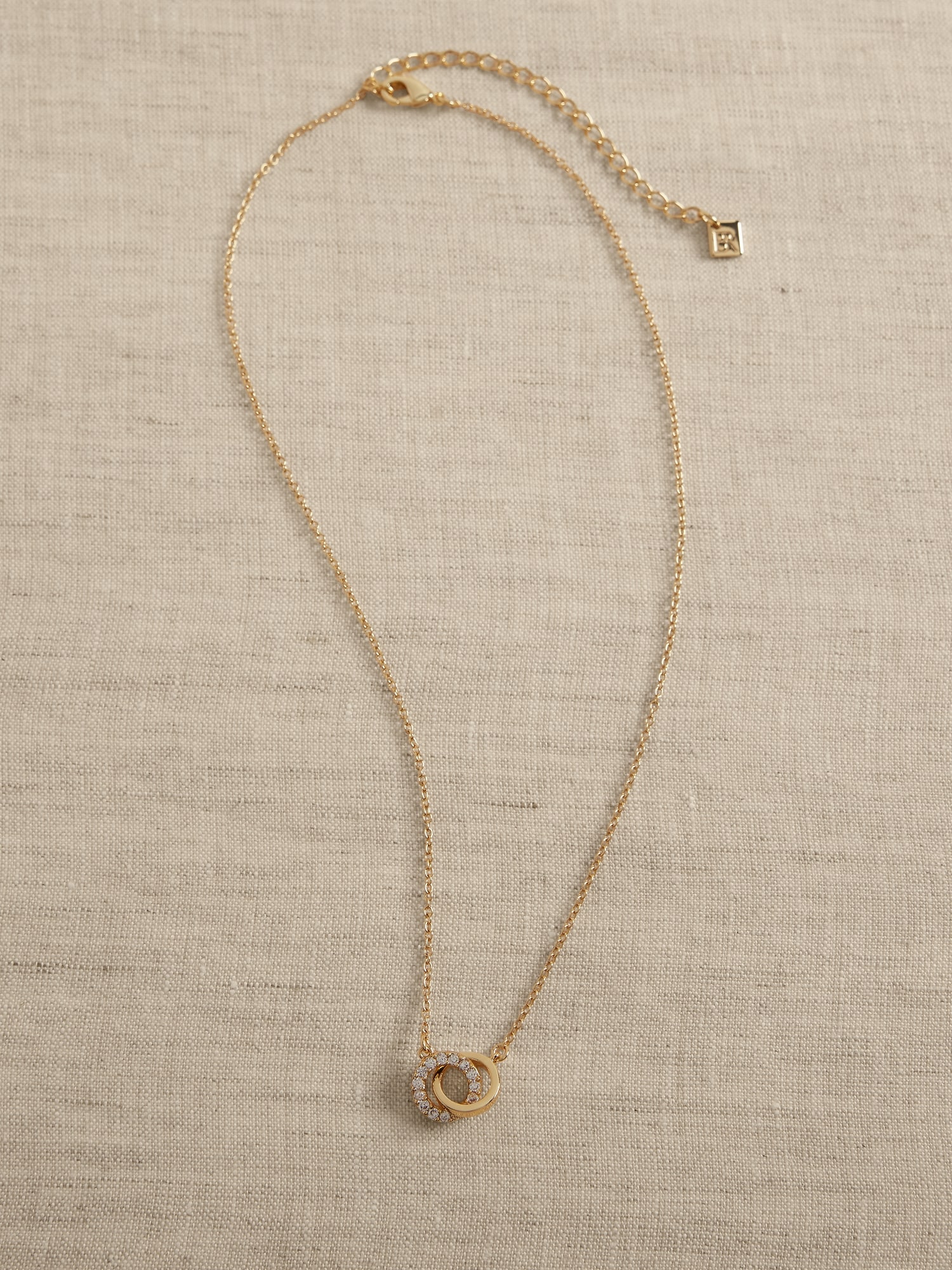 14K Gold Plated Pave Necklace