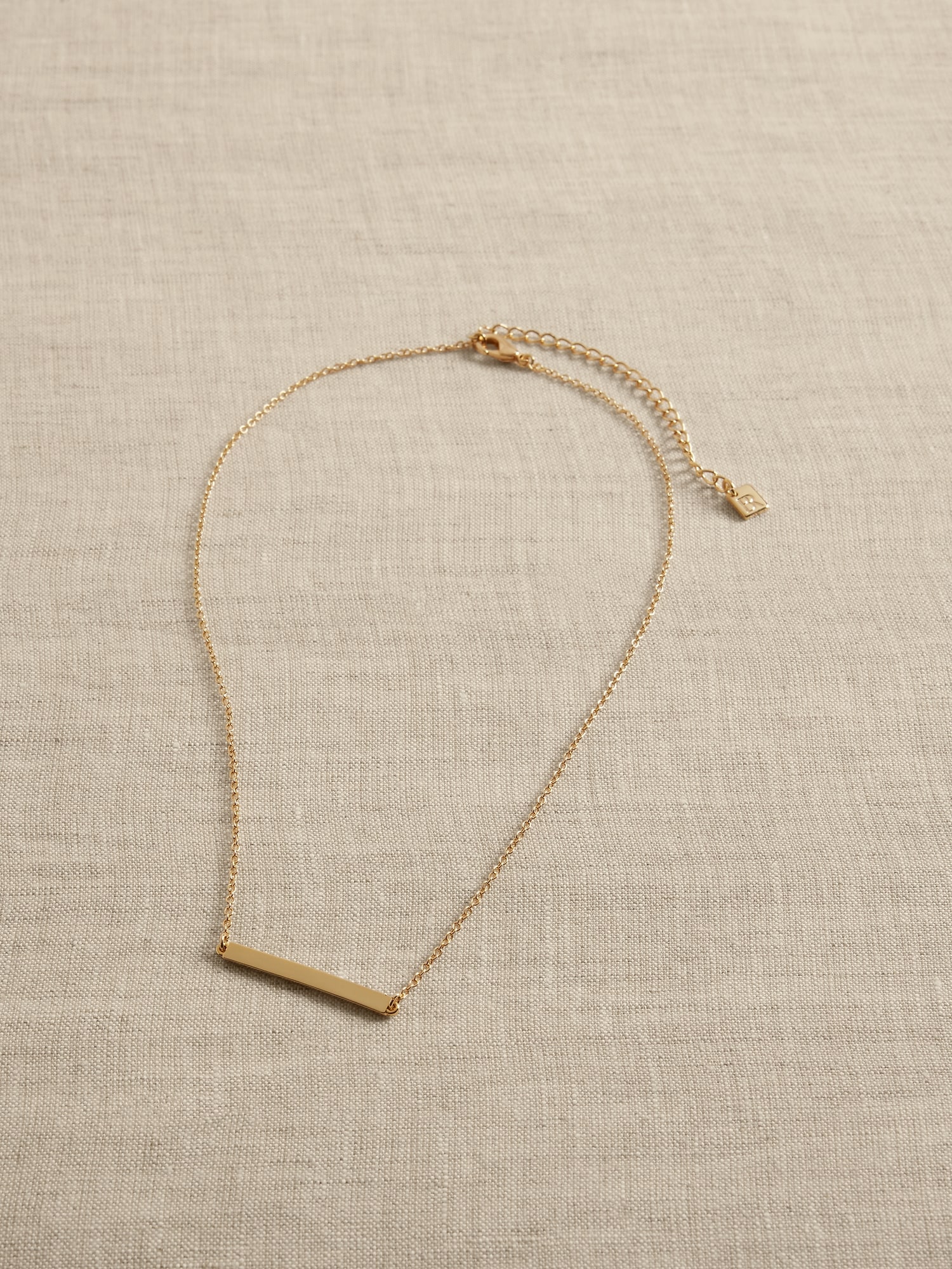 14K Gold Plated Bar Necklace