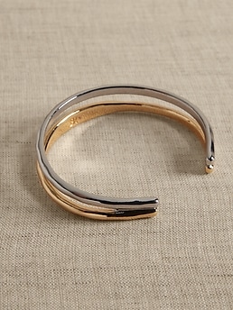 BANANA REPUBLIC FACTORY☆Modern Curved Cuff バングル・Gold cn57404235.png