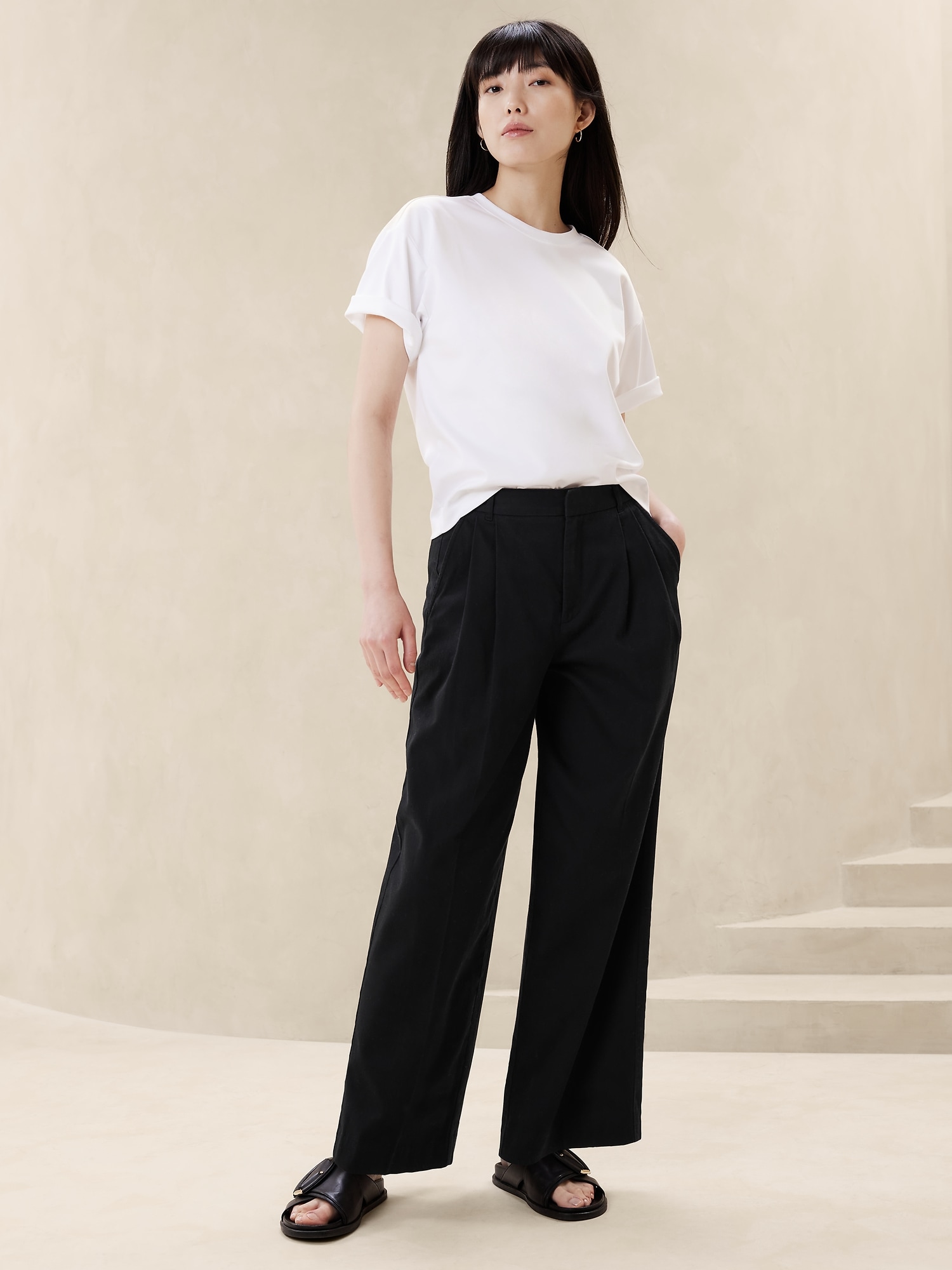 Womens Pants with Belt Loops