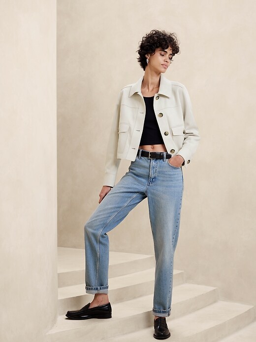 Vegan Suede Short Jacket