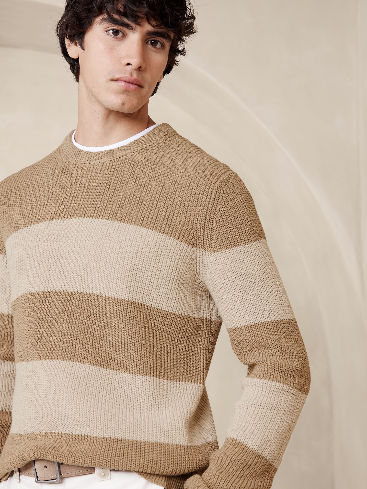 Midweight Linen-Blend Sweater