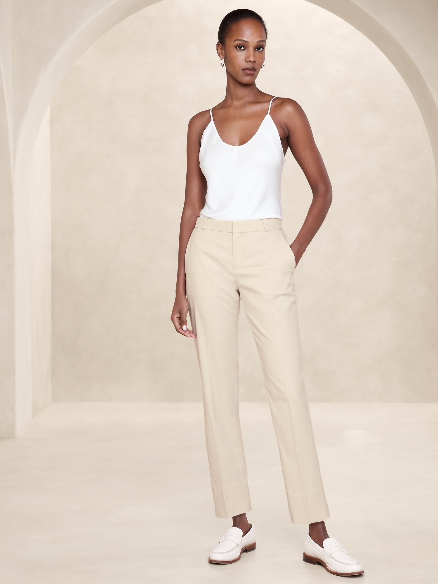 Stretch Twill Avery Straight Pant