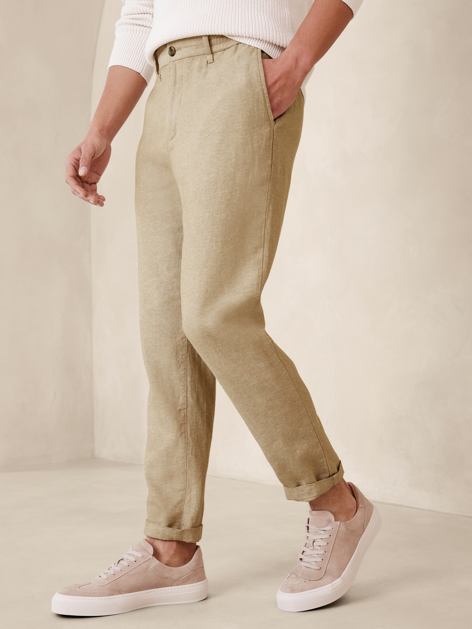 Banana Republic Linen Cotton Blend Pants Athletic Fit Men's Size 29 x 30  NWT - Helia Beer Co