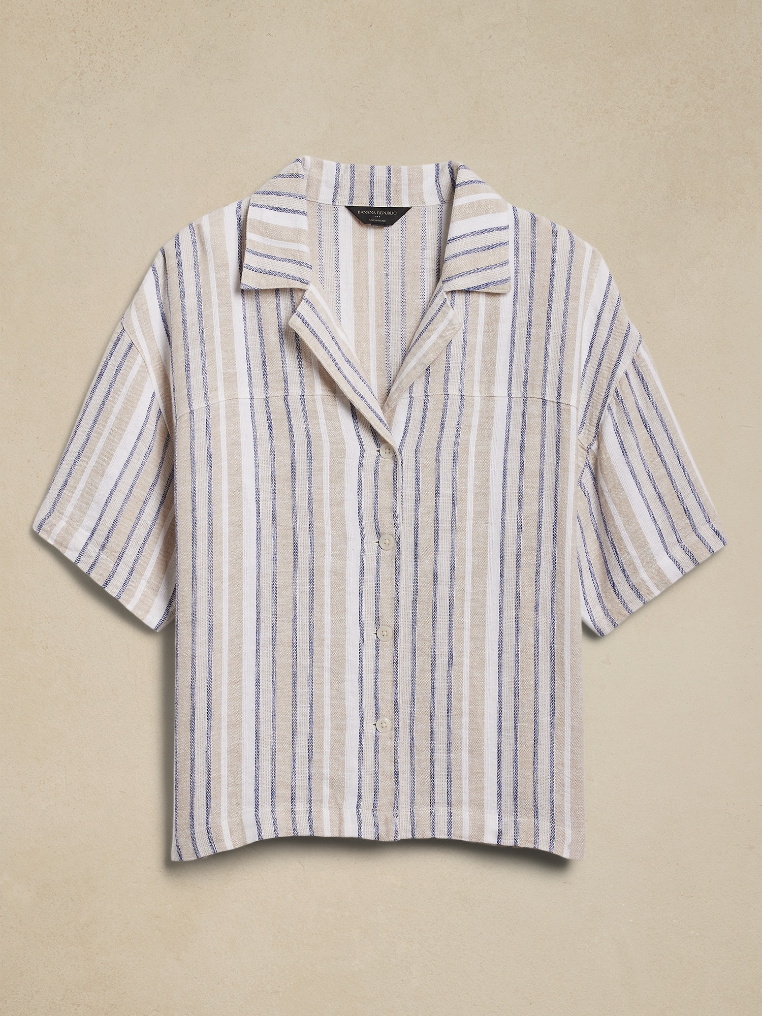 Linen-Blend Shirt
