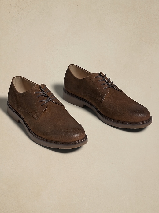 Suede Casual Derby Shoe | Banana Republic Factory display picture 1