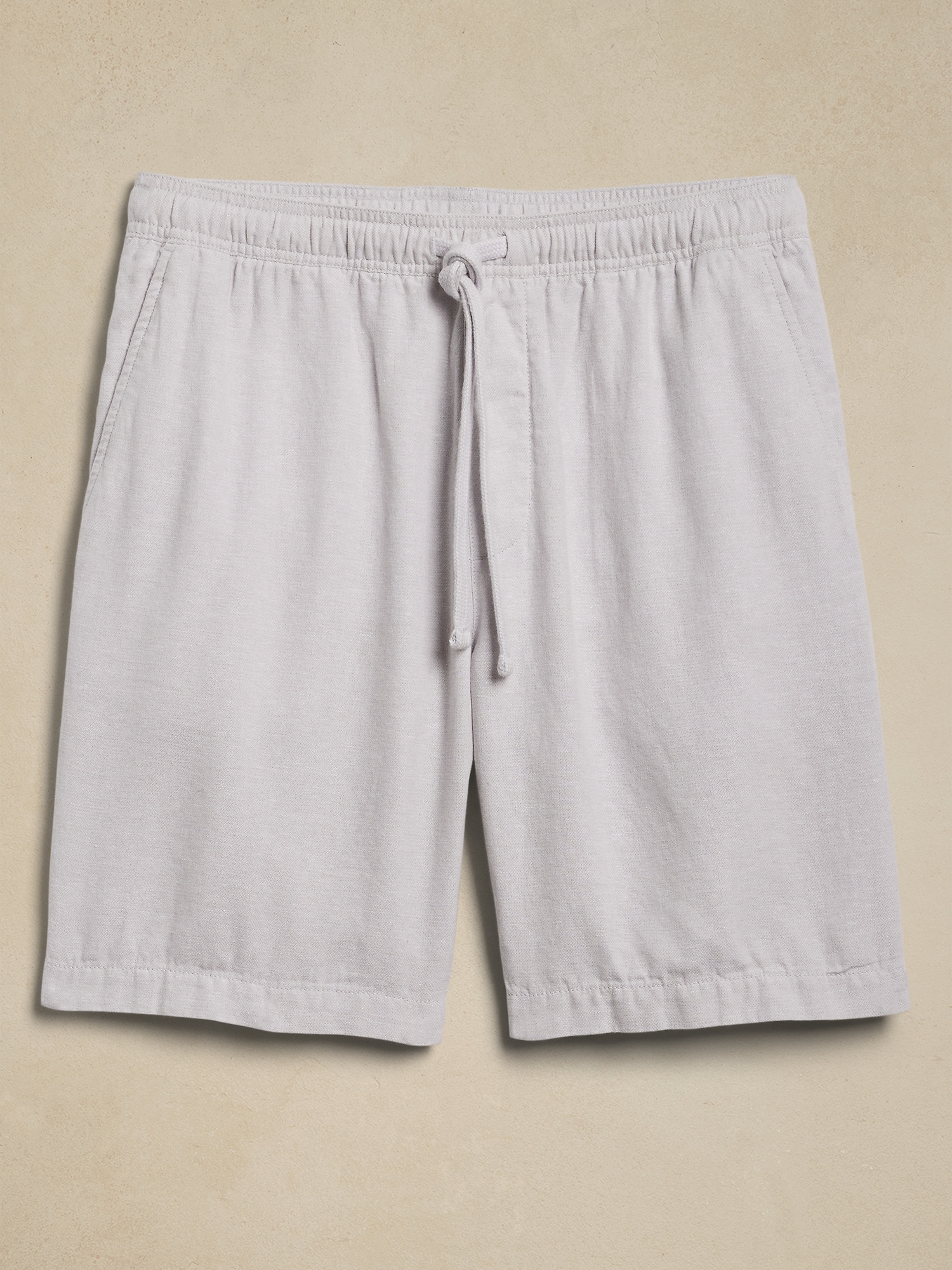 8" Linen- Blend Deck Short