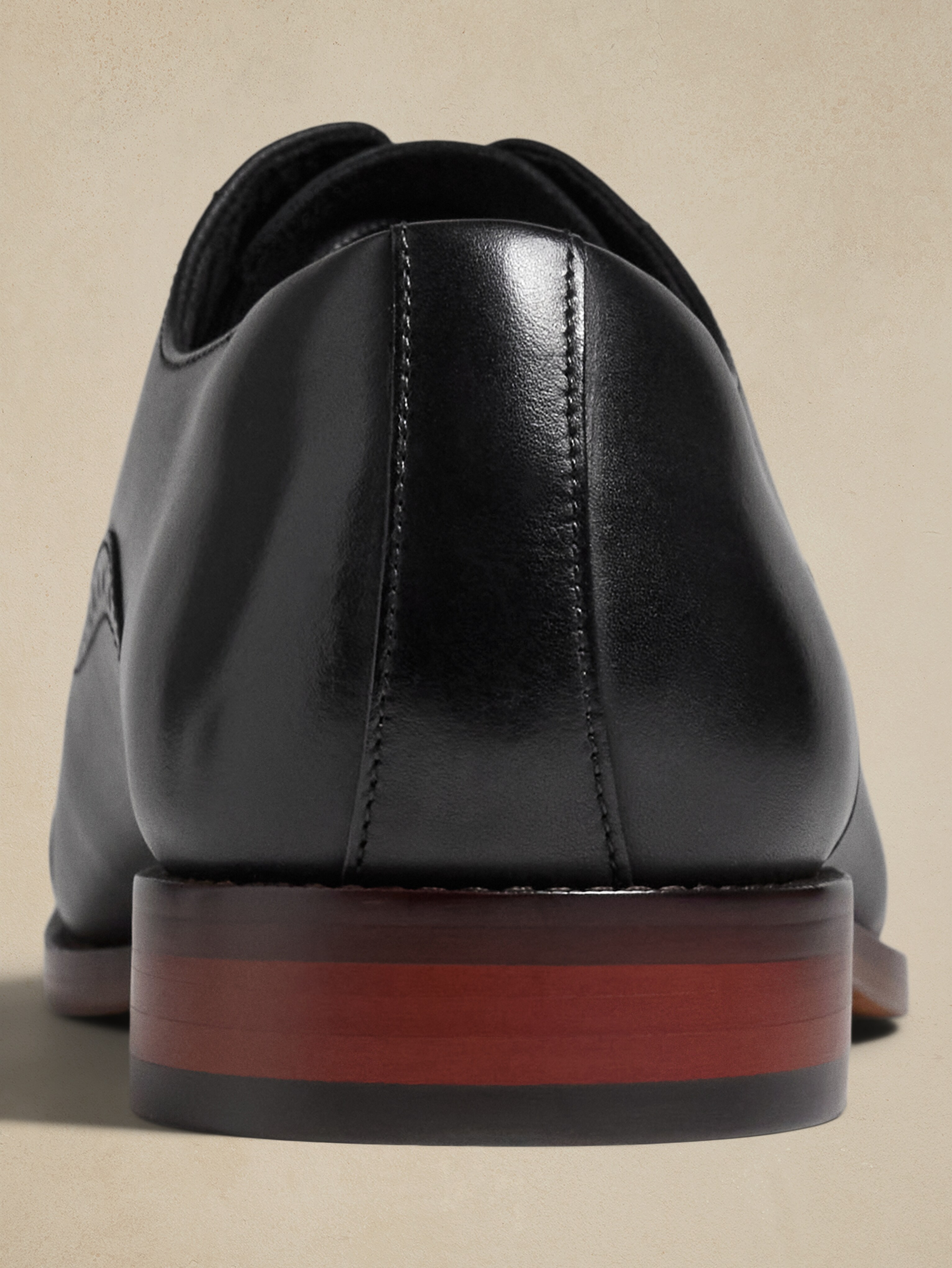 Banana Republic Mens Oxfords Size 9.5 Black Brogue Cap Toe Dress Shoes Italian Men main image 4