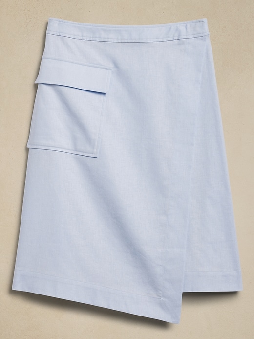 Linen-Blend Knee-Length Skirt | Banana Republic Factory