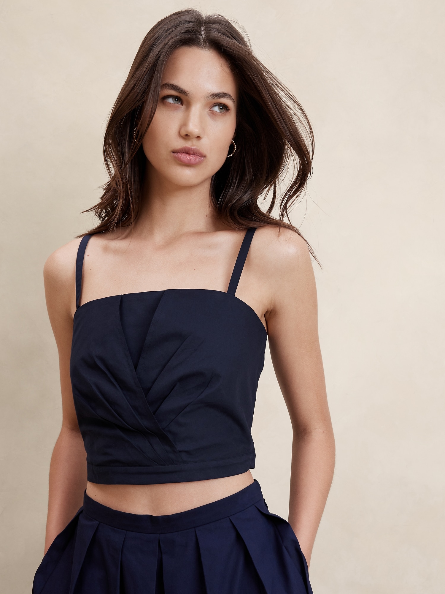 Cross-Front Cropped Top