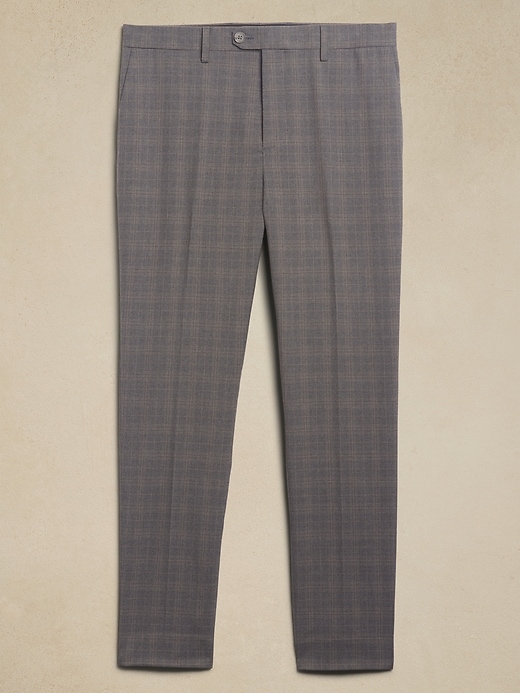 Tailored-Fit Glen Plaid Suit Trouser