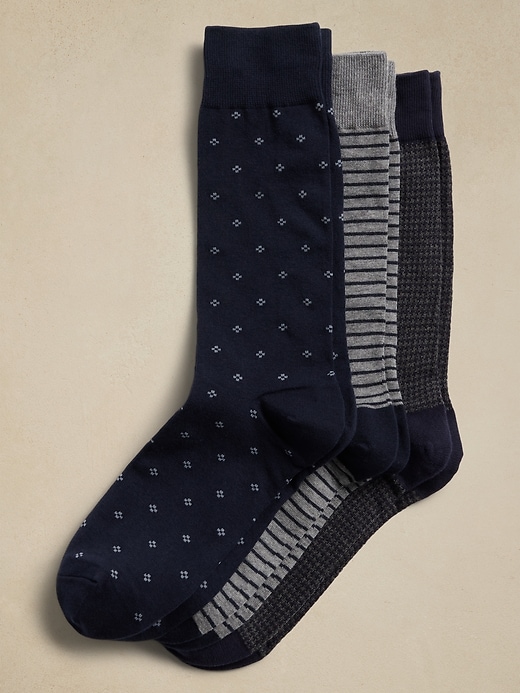 Ribbed Dress Socks (3 pack)