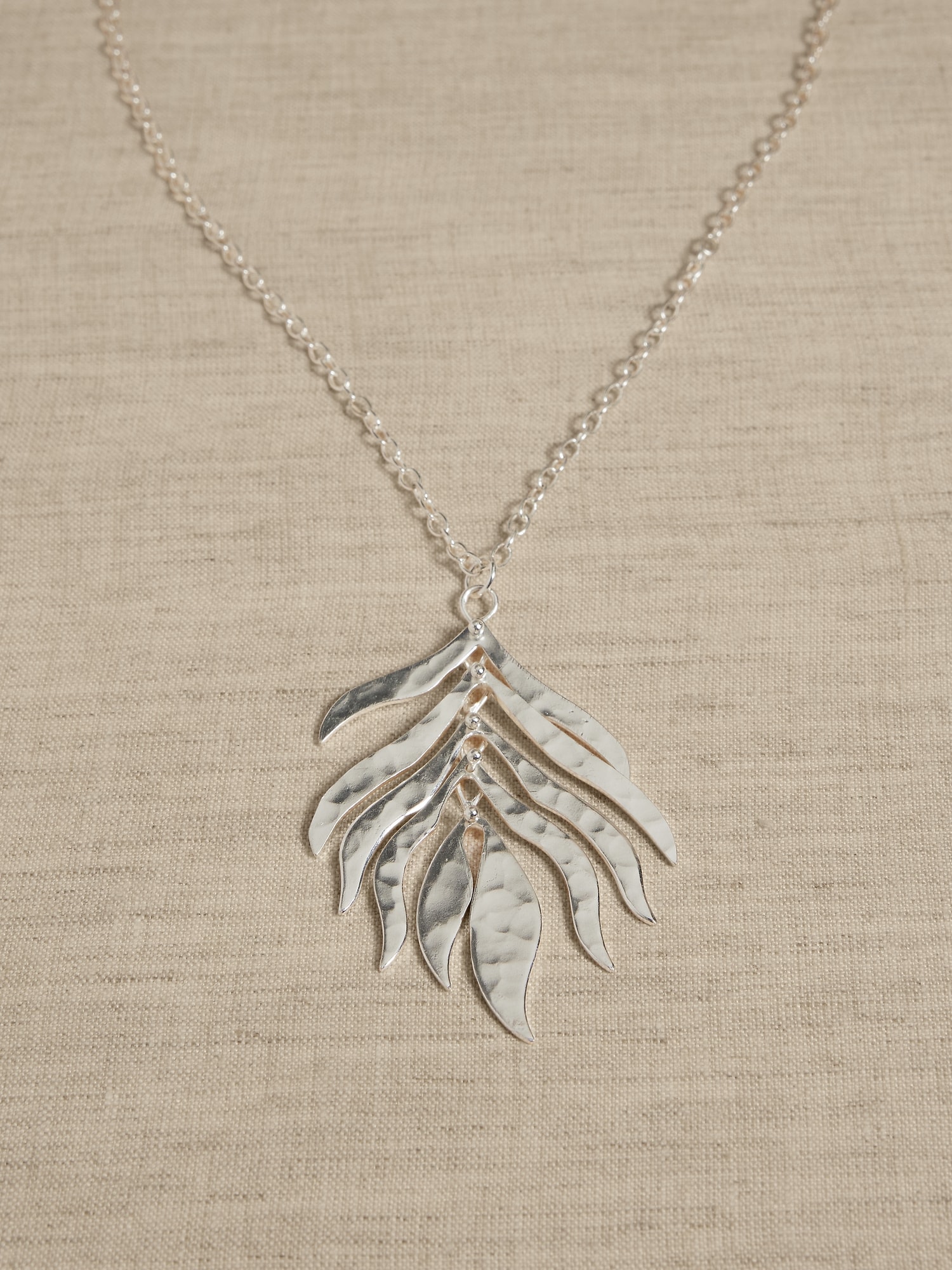 Leaf Pendant Necklace &#124 Aureus + Argent